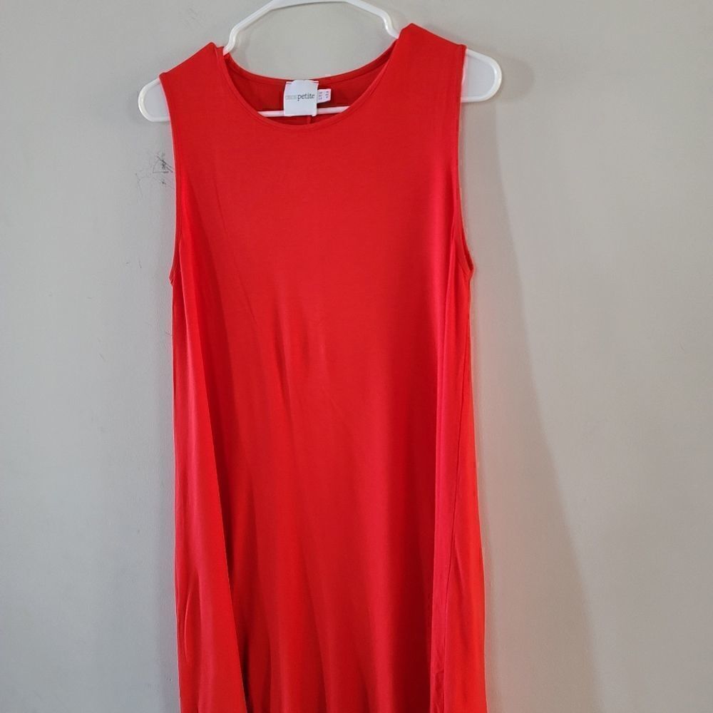 asos Petite Red Casual Midi Dress - Picture 15 of 15